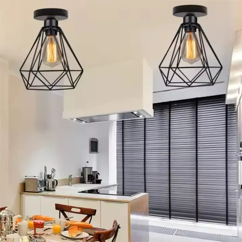 Previzualizare 3: Lustra cu Abajur, GRACIE, Diamant, 1XE27, Negru