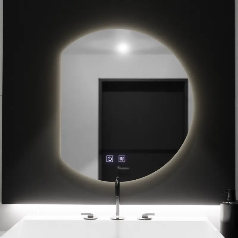 Previzualizare 4: Oglinda LED Semiluna 54x60, Arcana Touch, Sistem Dezaburire, Dimabila