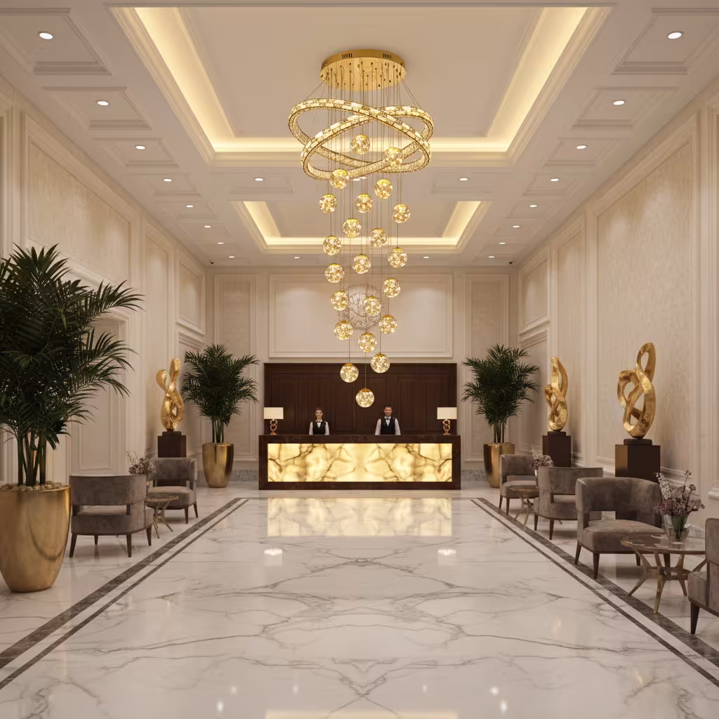 Candelabru Cristal cu Telecomanda DUARA Supremo, 90x300cm, Lumina Calda/Neutra/Rece, Auriu, Metal si Cristal