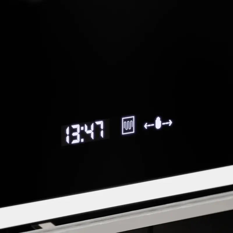 Previzualizare 2: Oglinda LED Rectangulara, 80x60cm, Verite Imperial Silver Motion Glow Marcello, Sistem Dezaburire, Ceas & Termometru, Dimabila