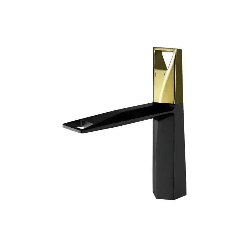 Previzualizare 2: Baterie Lavoar, Alama Sanitara, Negru cu Auriu, 10107H/G