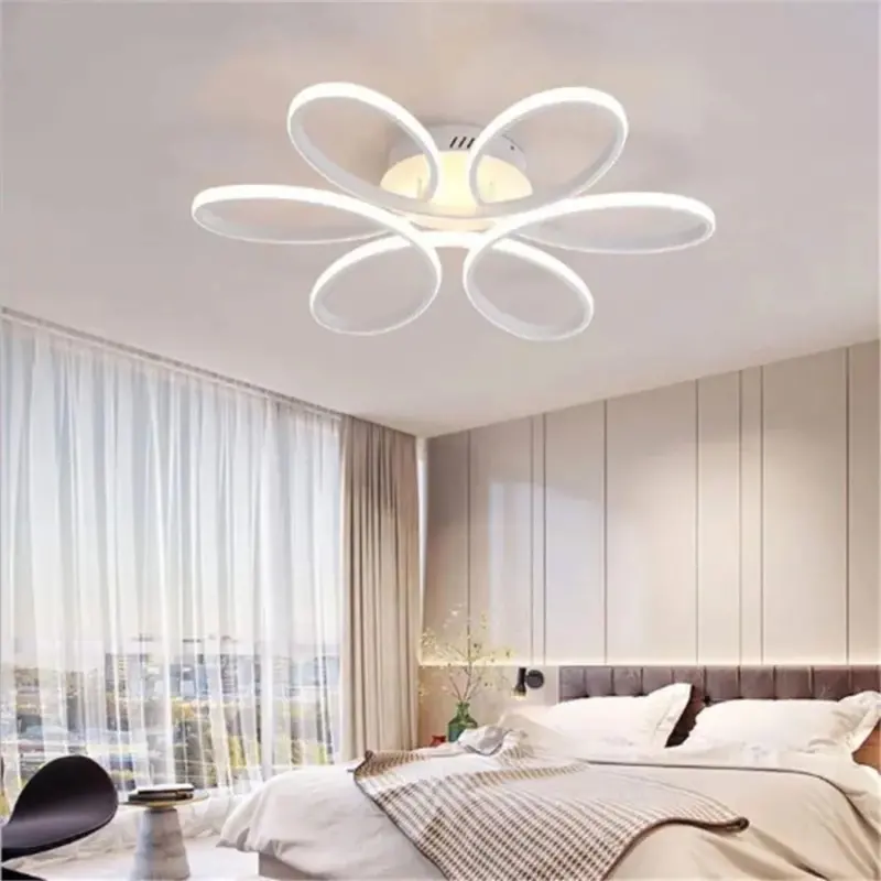 Previzualizare 2: Lustra LED cu telecomanda AYDA 116W, Ondulata, lumina Rece/Calda/Neutra, Dimabila, Alb