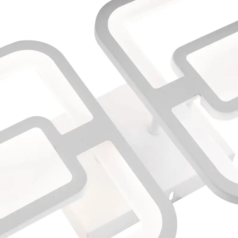 Previzualizare 2: Lustra LED cu telecomanda FELIX 28W, 2 Patrate, lumina Rece/Calda/Neutra, Dimabila, Alb