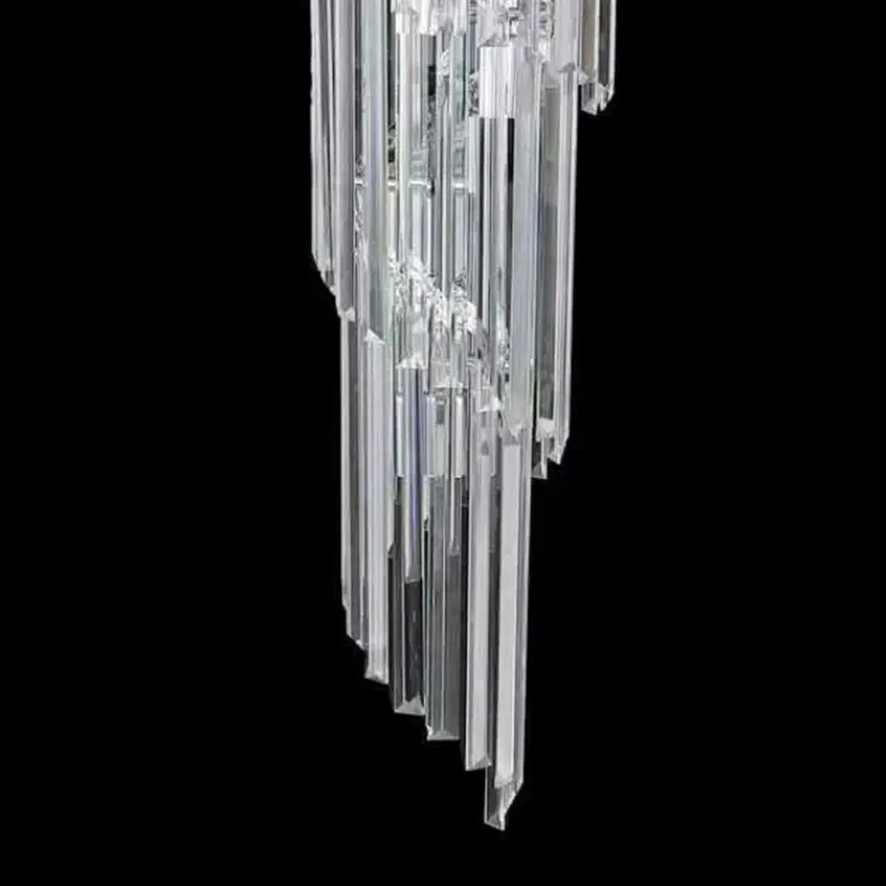 Previzualizare 3: Candelabru Cristal CC110/600x1800CH , 28xE14, Diametru 60cm, Inaltime 180cm, Crom si Argintiu, Inaltime Reglabila, Design Elegant