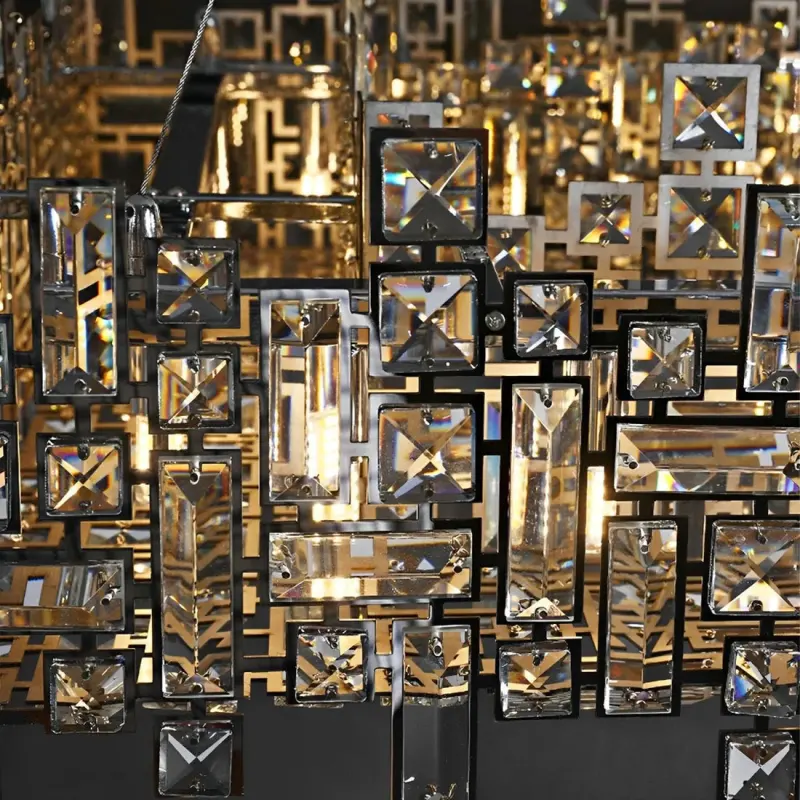 Previzualizare 3: Candelabru Cristal NEXORA Regalis, 10xE14, 78X28cm, Inaltime Reglabila, Design Elegant