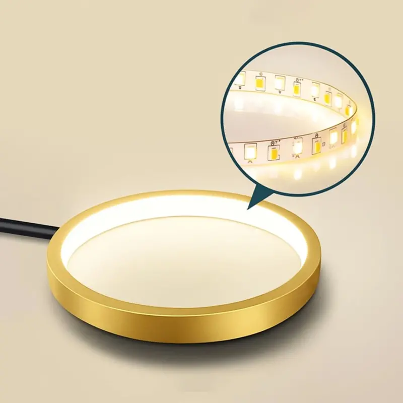 Previzualizare 4: Lustra LED cu Telecomanda MARIA, 6 Elemente, 31W, Lumina Calda/Rece/Neutra 3000K/4000K/6000K, Dimabila, Auriu si Negru, Metal