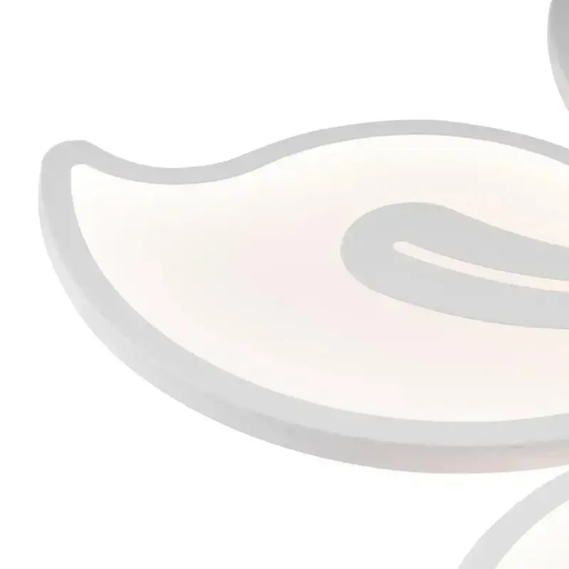 Previzualizare 2: Lustra LED cu telecomanda JASMINE 66W, 5 Petale, lumina Rece/Calda/Neutra, Dimabila, Alb