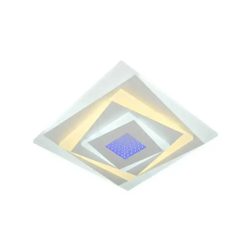 Previzualizare 3: Lustra LED NIVARA RGB 3D 39.6W, lumina Rece/Calda/Neutra, Alb