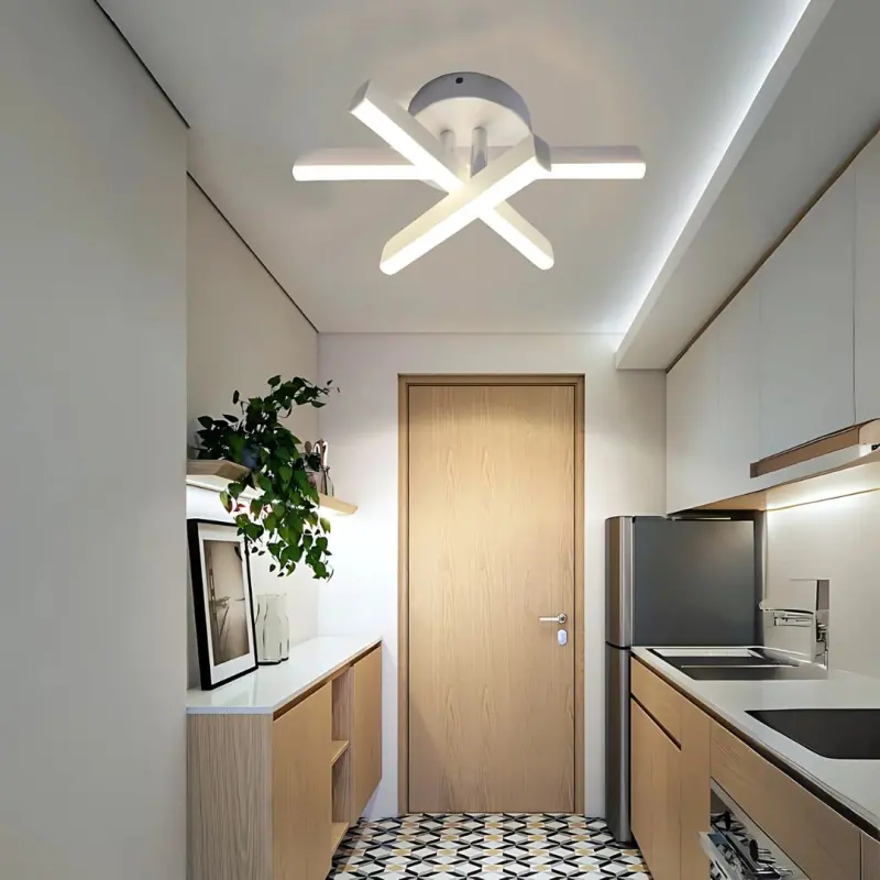 Previzualizare 2: Lustra LED Diego, 26W, Alb, Metal, Lumina Rece/Calda/Neutra