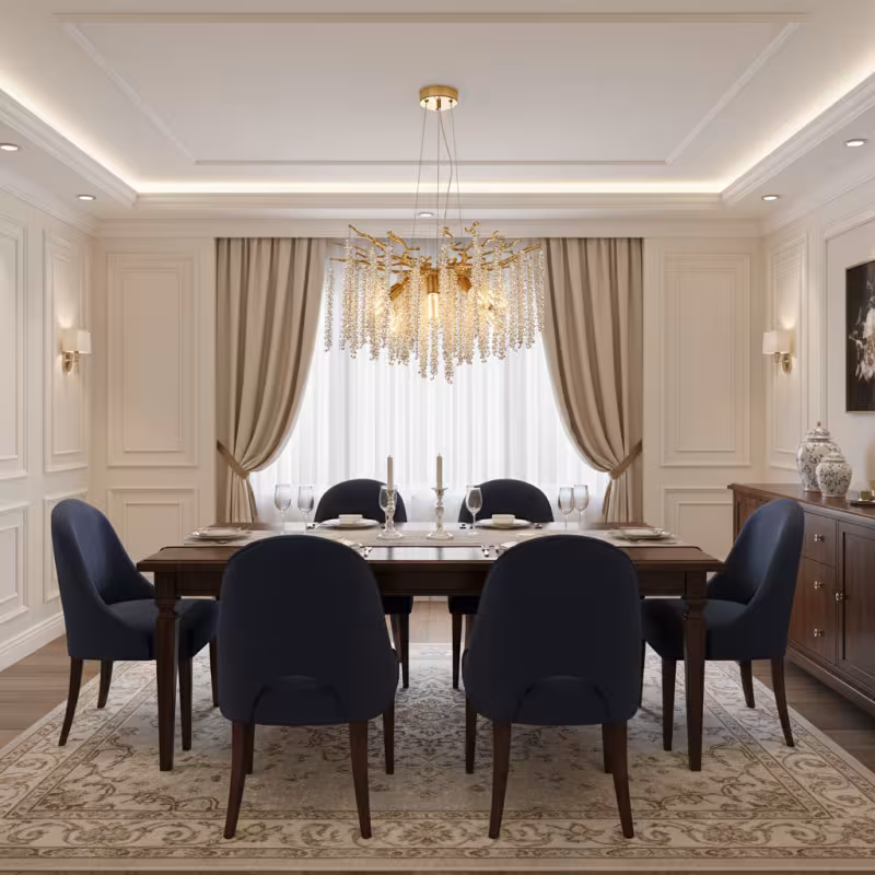 Previzualizare 2: Candelabru Cristal ARBUS Magno, Φ60cm, 8xE14, Auriu, Metal si Cristal