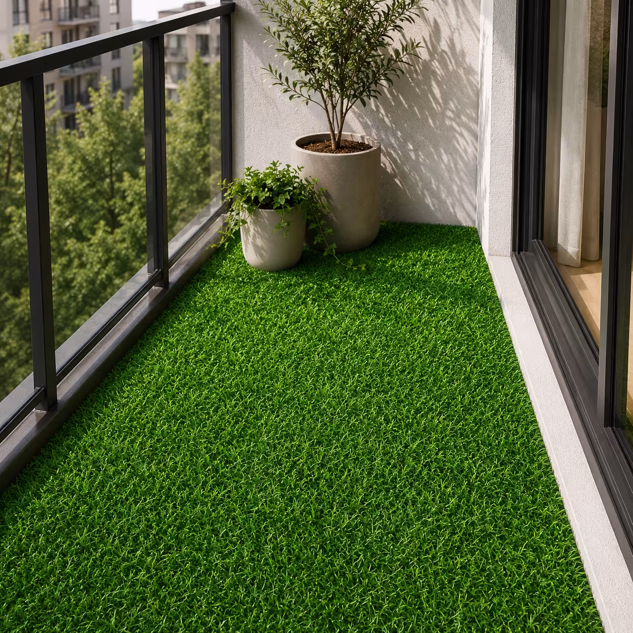 Gazon Artificial Pentru Exterior, 25x25 cm, Grosime 2cm, Densitate 15 Fire, Verde