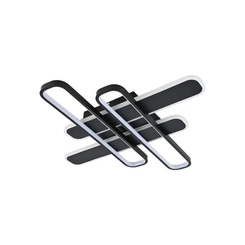 Previzualizare 4: Lustra LED cu telecomanda AFINA 120W, 4 Elemente, lumina Rece/Calda/Neutra, Dimabila, Negru