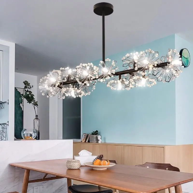 Previzualizare 3: Candelabru Cristal PETERHOF Regalis 15x G4, Lungime 120cm, Negru