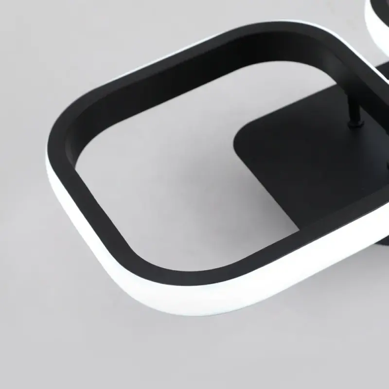 Previzualizare 2: Lustra LED VERTEX 21W, 2 Patrate, Liniara, lumina Rece/Calda/Neutra, Neagra