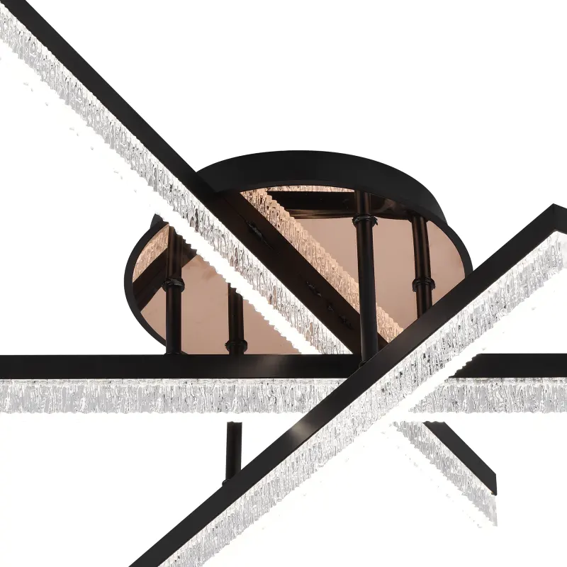 Previzualizare 4: Lustra LED cu Telecomanda LT179/3BK, 41W, 3 Elemente, Lumina Rece/Clada/Neutra, Dimabila, Negru