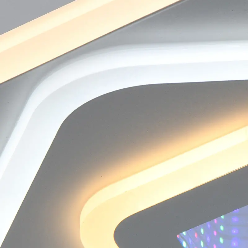 Previzualizare 2: Lustra LED NEXA 3D 46W, Patrata, lumina Rece/Calda/Neutra , Alb