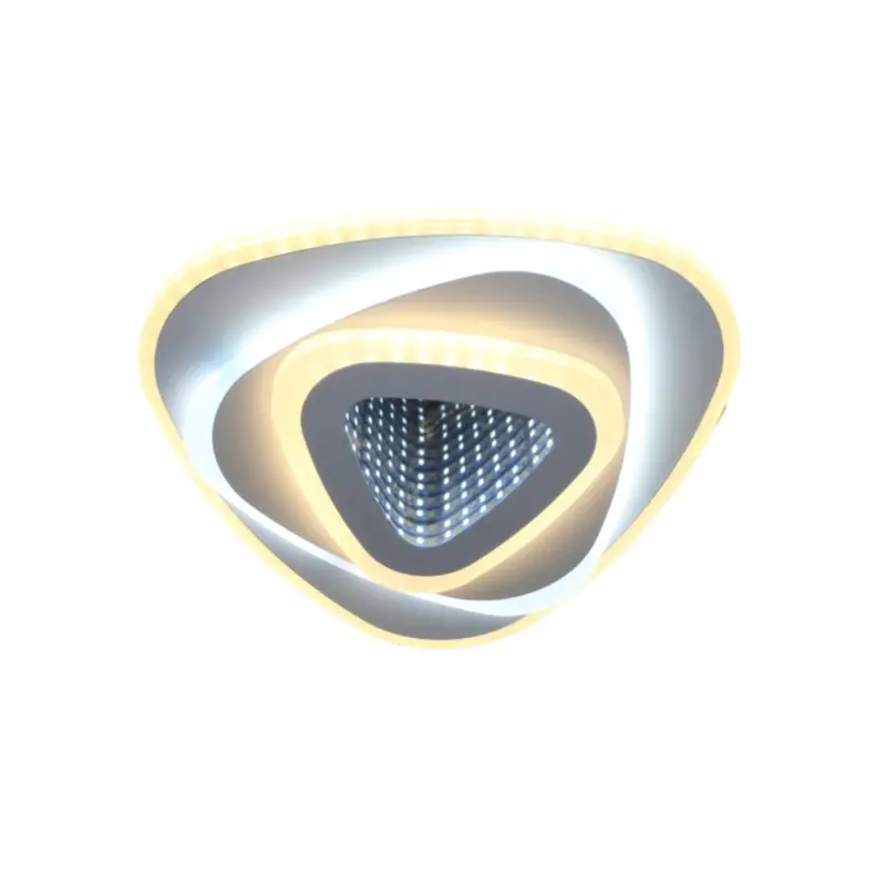 Previzualizare 3: Lustra LED NEXA Triunghi 3D 40W, Alb, Lumina Rece/Calda/Neutra