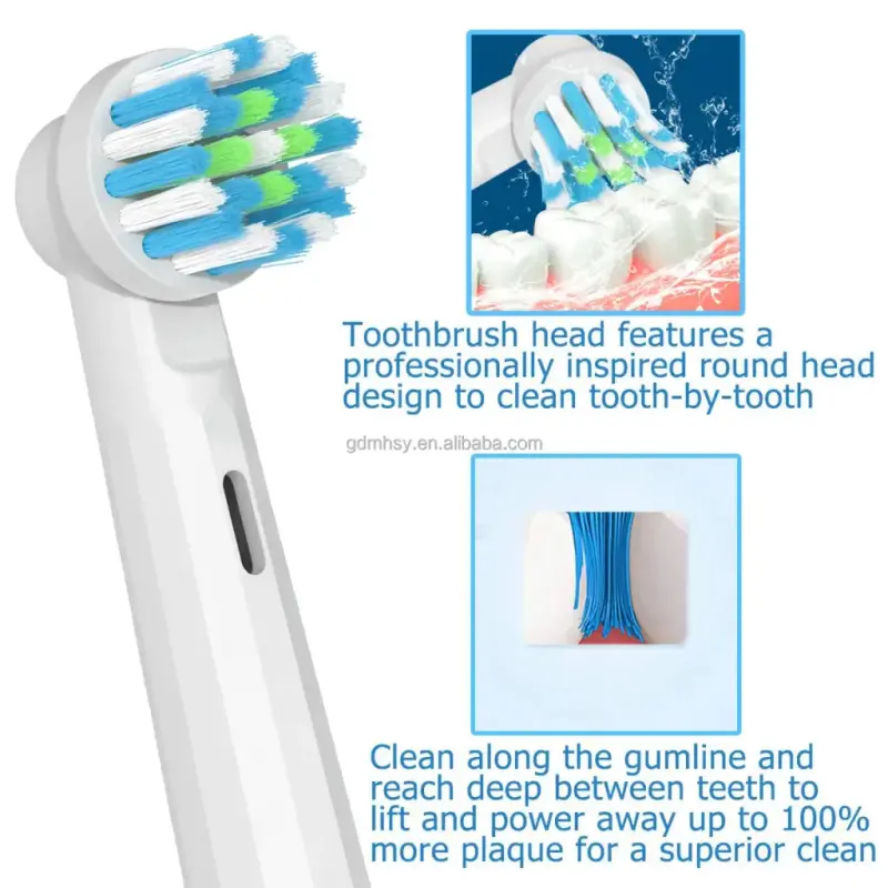 Previzualizare 2: Rezerve periuta de dinti TB-20, compatibil cu Oral-B, Cross Action, 4 buc