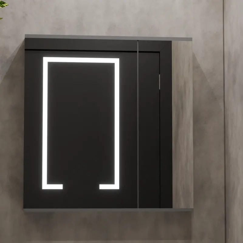 Previzualizare 3: Set Mobilier pentru Baie SANTORINI, 60x50cm, 2 Piese, Gri si Alb