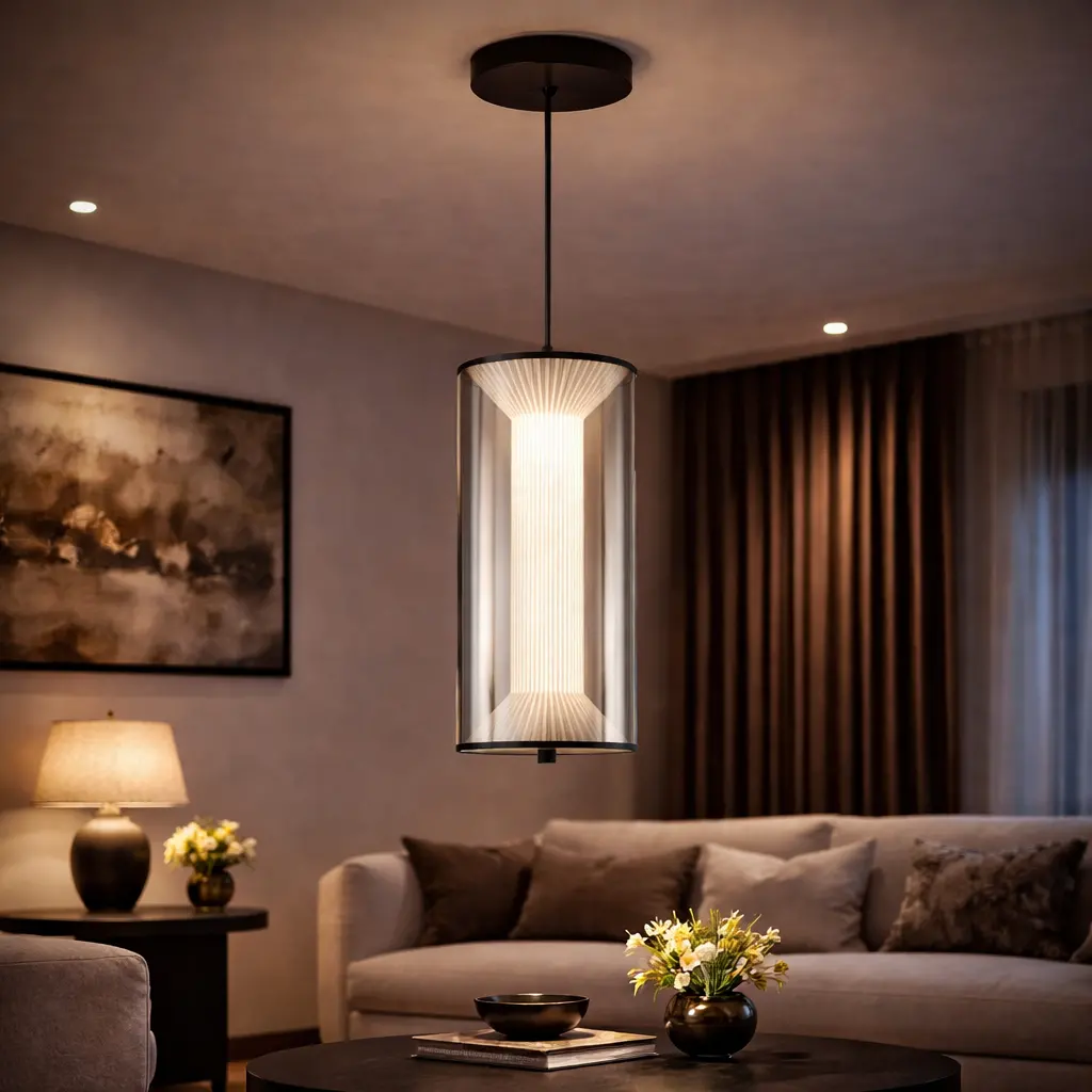 Lustra LED Suspendata cu Telecomanda 29W, Orin, 1 element, Inaltime Reglabila, Lumina Calda/Rece/Neutra, Alb, Meta