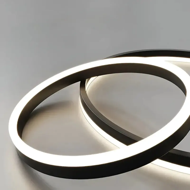 Previzualizare 2: Lustra LED suspendata PAGANO 95W, Lumina Rece/Calda/Neutra, Negru, Inaltime Reglabila