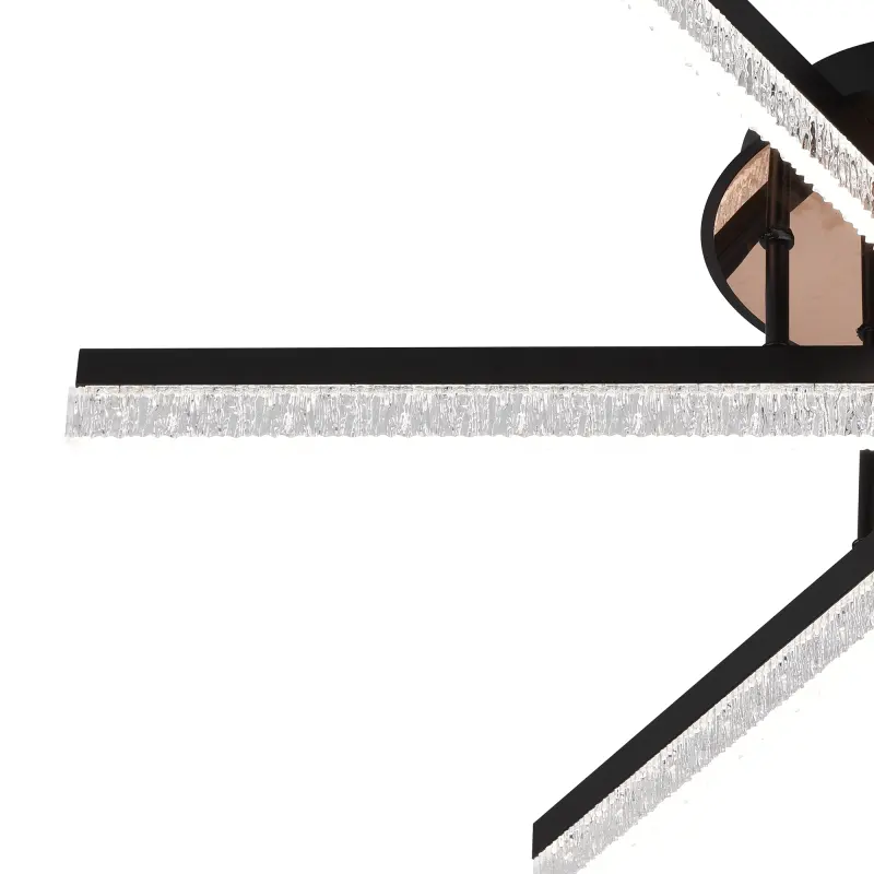 Previzualizare 2: Lustra LED cu Telecomanda LT179/3BK, 41W, 3 Elemente, Lumina Rece/Clada/Neutra, Dimabila, Negru