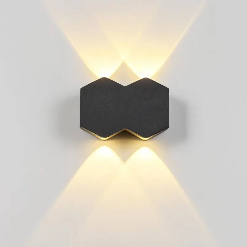 Previzualizare 3: Aplica LED AX231, Exterior si Interior, 4 Surse, 10W, Negru, 3000K