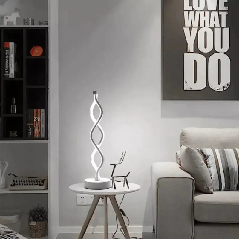 Previzualizare 3: Veioza LED Genom, 36W, Lumina Rece/Calda/Neutra, Plastic si Metal, Alb