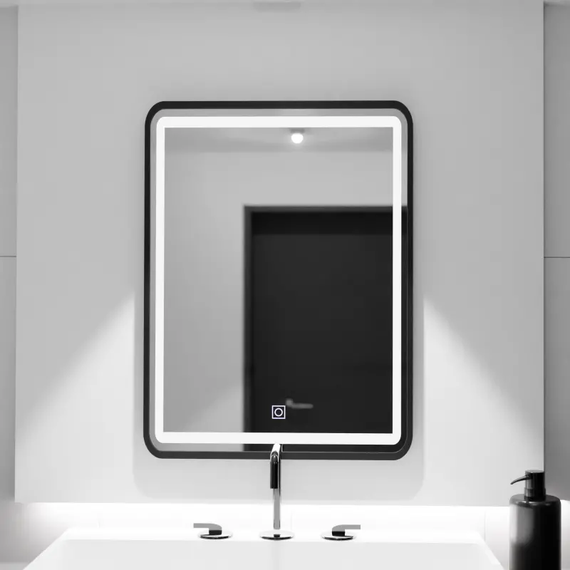 Previzualizare 4: Oglinda LED Rectangulara, 60x80cm, Ombra Basic Touch
