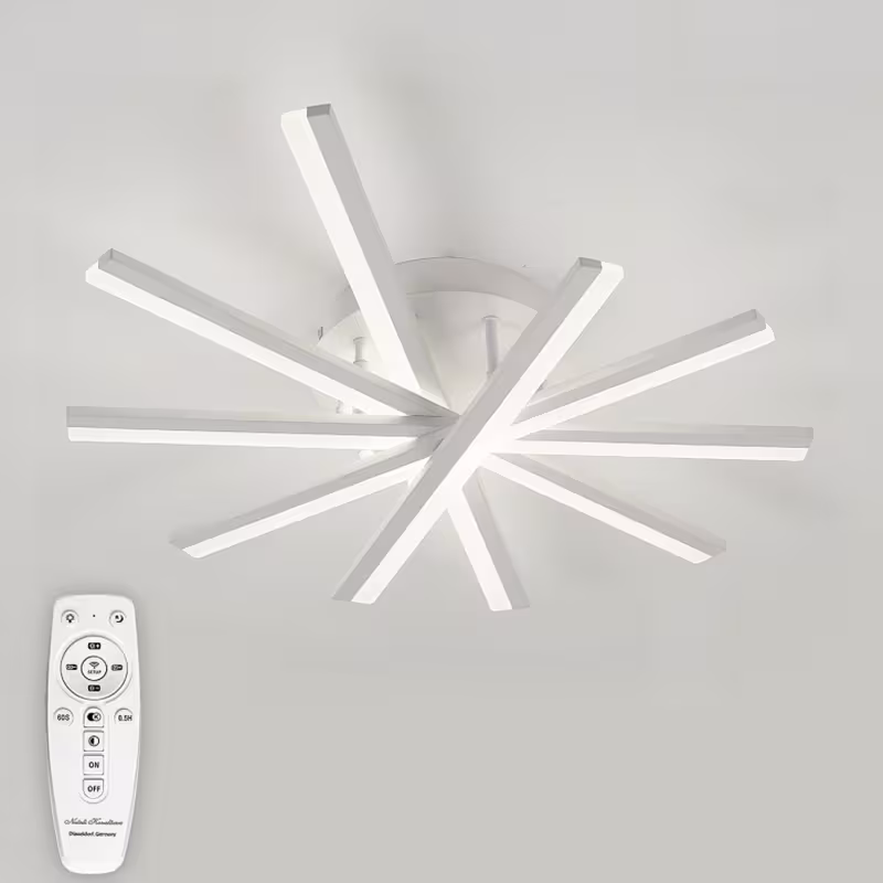 Previzualizare 4: Lustra LED cu telecomanda ZOE, 67W, lumina Rece/Calda/Neutra, Dimabila, Alb