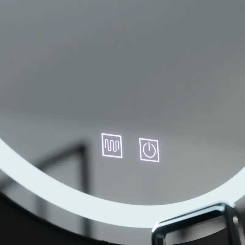 Previzualizare 2: Oglinda LED Rotunda, 70cm, Lucea Touch, Sistem Dezaburire, Dimabila