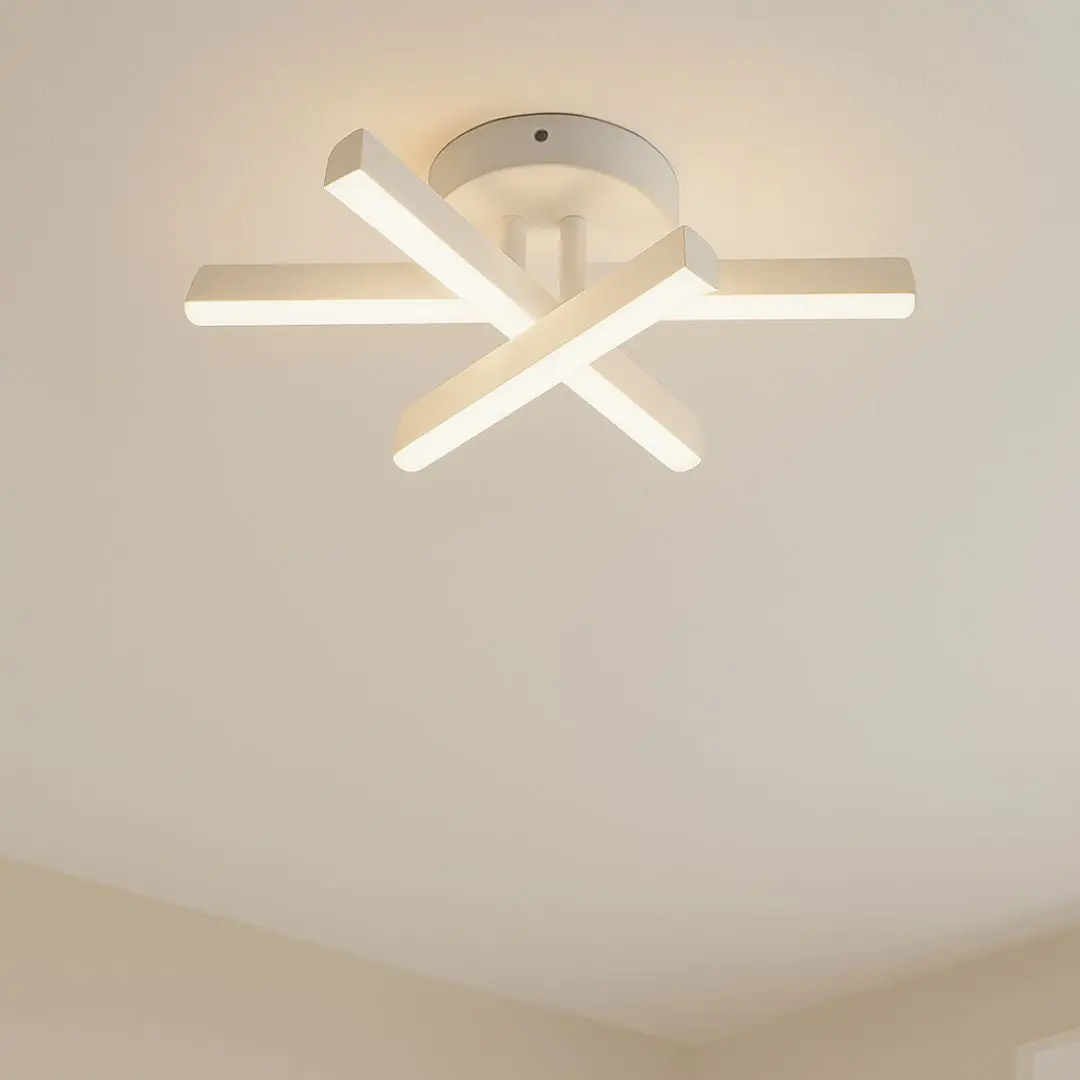 Lustra LED Diego, 26W, Alb, Metal, Lumina Rece/Calda/Neutra