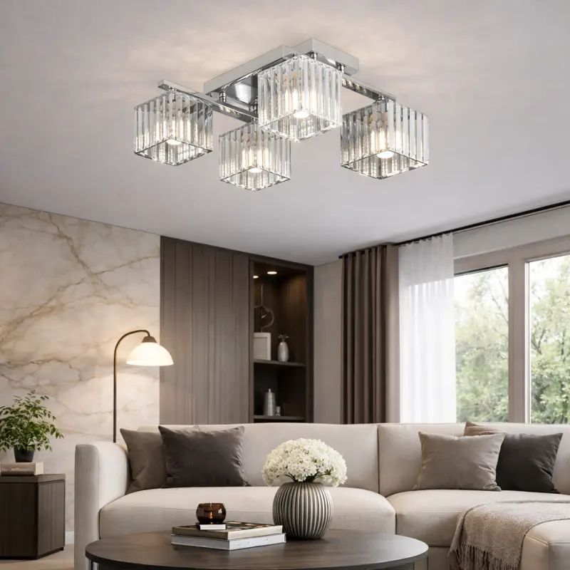 Lustra Georgiana, LC115/4, 4x E27, Crom, Metal