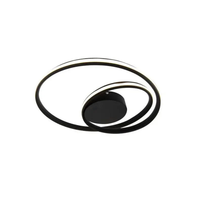 Previzualizare 4: Lustra LED cu telecomanda VECTOR ARCADIA 56W, lumina Rece/Calda/Neutra, Dimabila, Negru