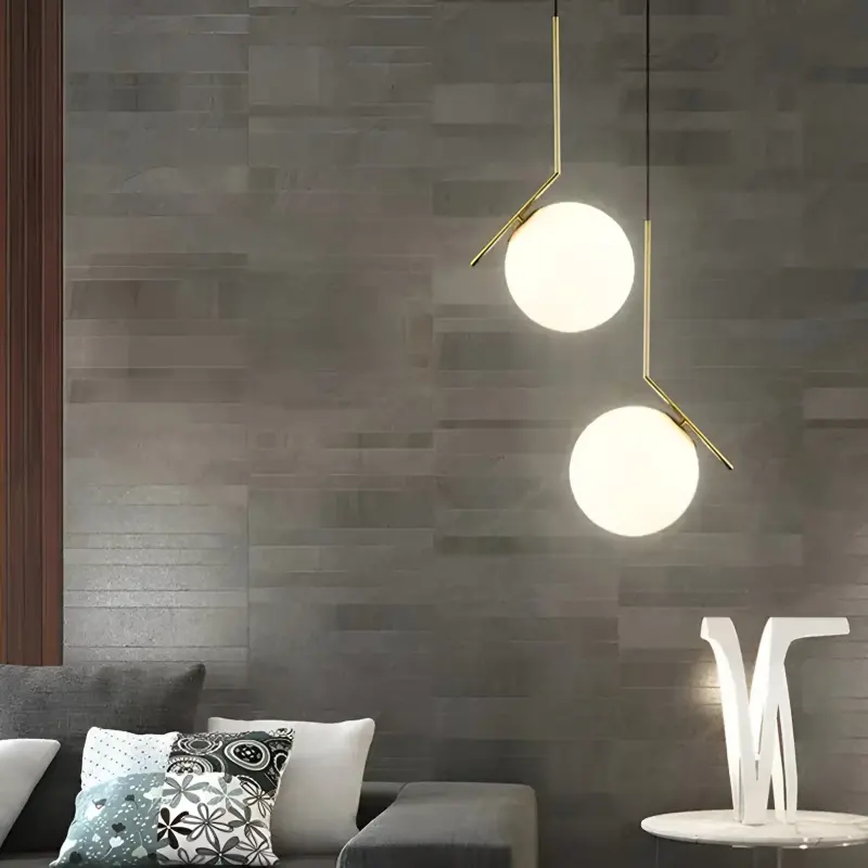 Previzualizare 2: Lustra LOFT Haven, 1x E27, Alb Auriu, Metal, Inaltime Reglabila, Modern