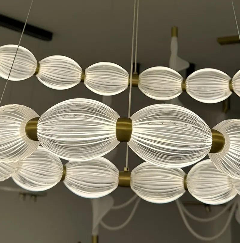 Previzualizare 2: Lustra LED suspendata FAUSTO, 83W, lumina Rece/Calda/Neutra, Inaltime Reglabila, Auriu