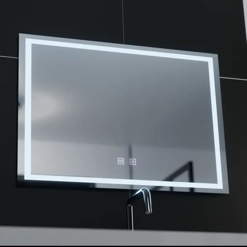 Previzualizare 4: Oglinda LED Rectangulara, 70x50cm, RADIANTE Touch , Sistem Dezaburire, Dimabila