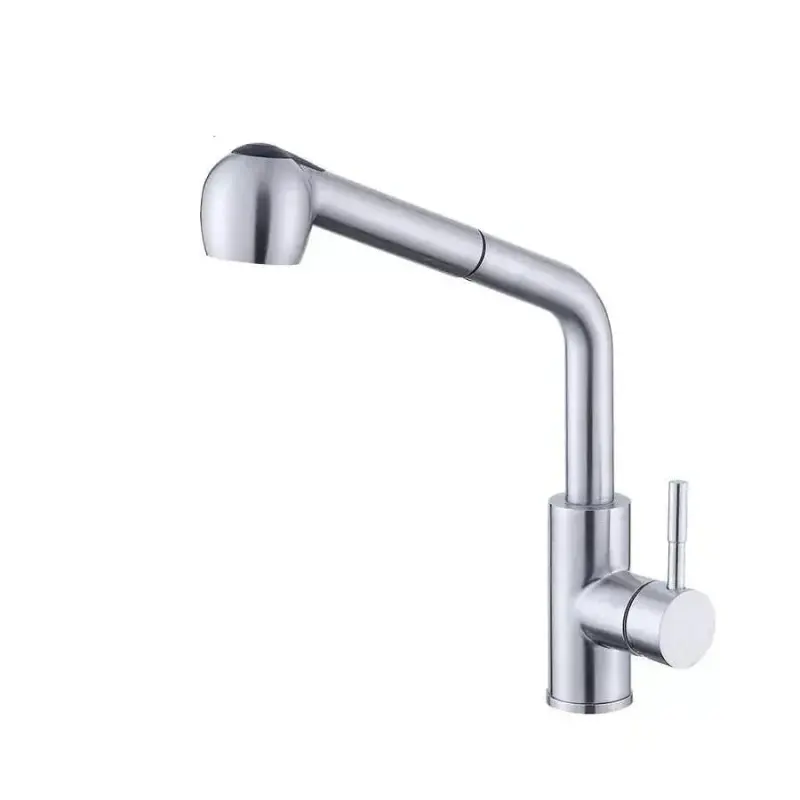 Previzualizare 2: Baterie bucatarie cu dus extractibil Starke CF019, monocomanda, inox, cartus ceramic, satinat