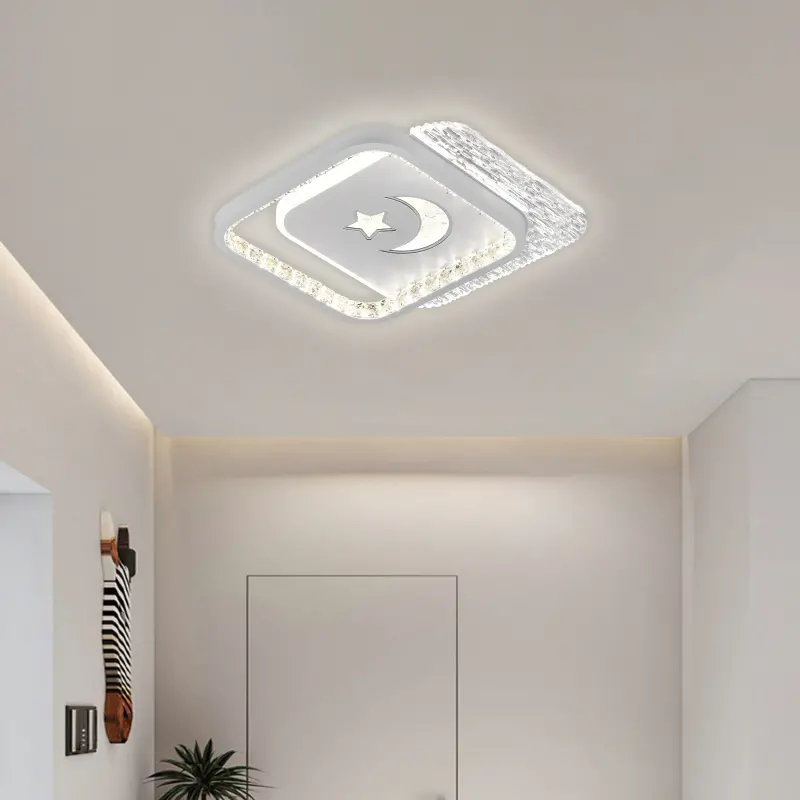 Lustra LED PERU 38W, 2 Patrate, lumina Rece/Calda/Neutra, Alb