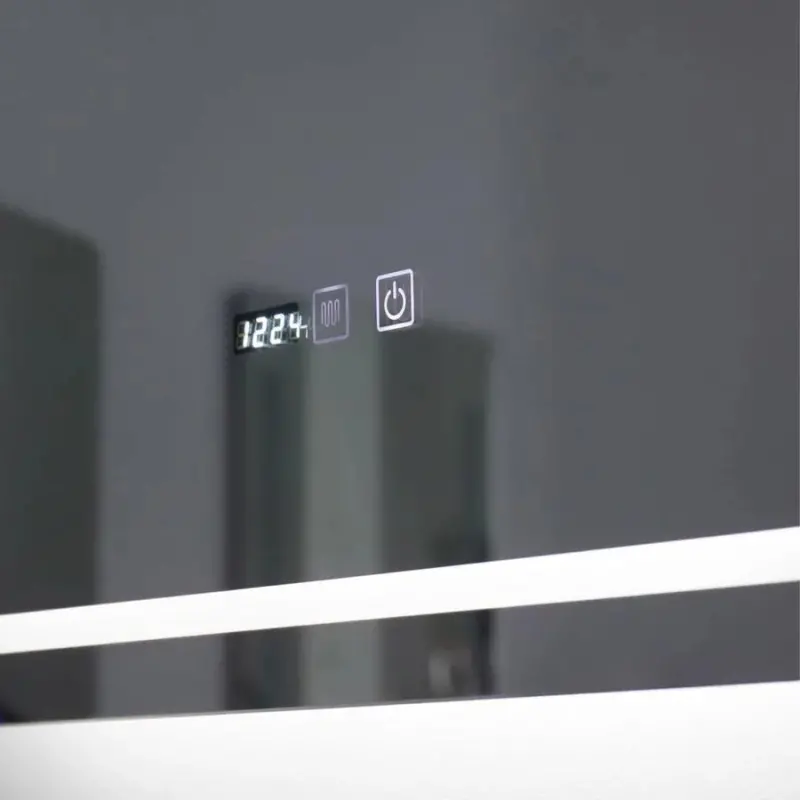 Previzualizare 2: Oglinda LED Rectangulara 70x90cm EDGE Touch Sistem Dezaburire, Rama Neagra