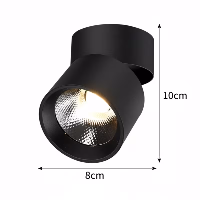Previzualizare 4: Spot LED TINNIE, Rotativ, 9W, Lumina Neutra 4000K, Negru