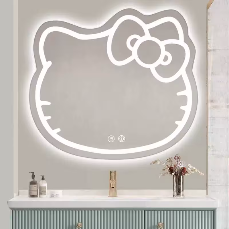 Previzualizare 4: Oglinda LED Kitty Pisica, 80X70, Touch, Sistem Dezaburire, Dimabila