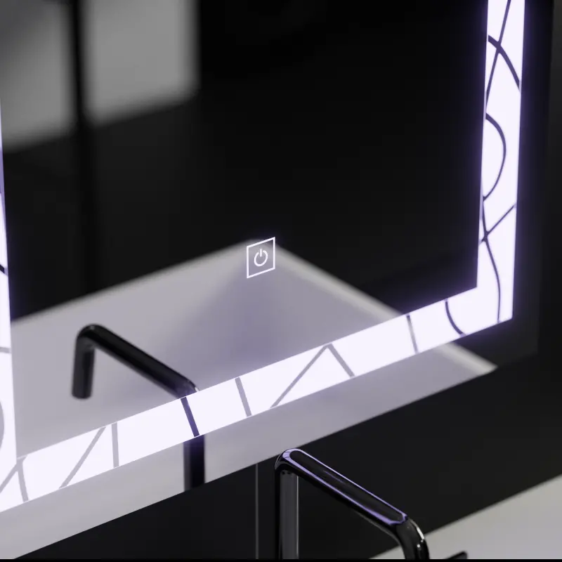 Previzualizare 2: Oglinda LED Rectangulara, 60x80cm, Deco Frame Basic Touch