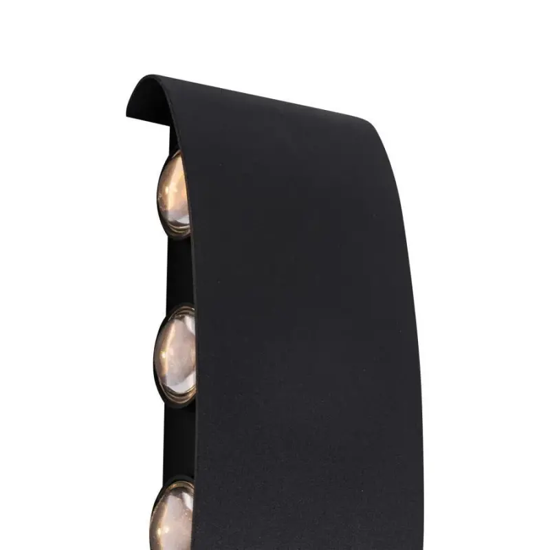 Previzualizare 2: Fantas Aplica LED de Exterior si Interior, 8 Surse x 1W, IP65, Metalic, Negru, 3000K