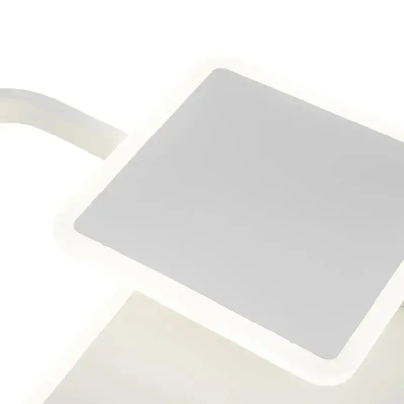 Previzualizare 2: Lustra LED cu telecomanda ANEMONA 75W, 3 Patrate, lumina Rece/Calda/Neutra, Dimabila, Alb