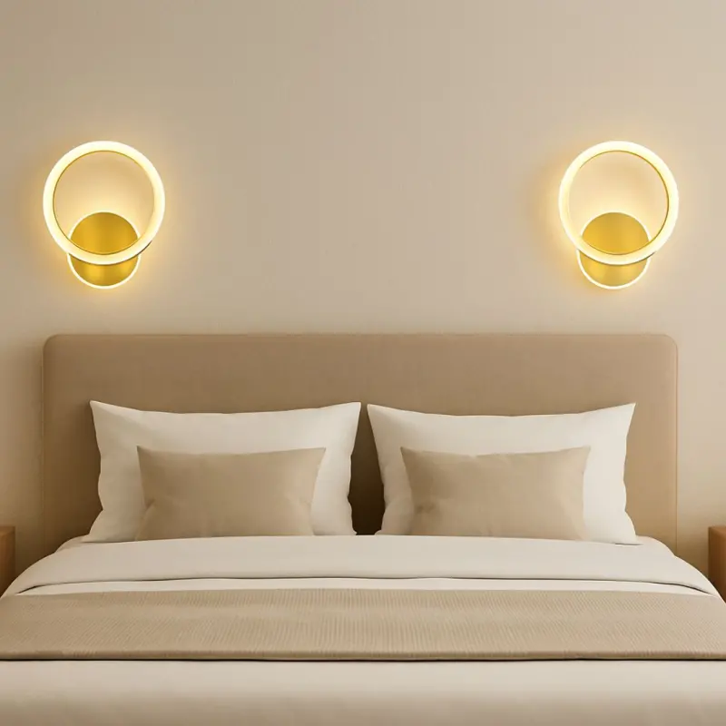 Previzualizare 2: Lustra LED Aplicata cu Telecomanda, Dario, 33W, Lumina Rece/Calda/Neutra, Auriu