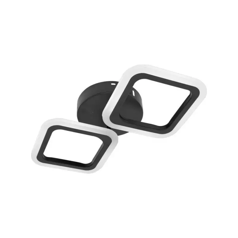 Previzualizare 3: Lustra LED PULSARIS 27W, 2 Patrate, lumina Rece/Calda/Neutra, Negru