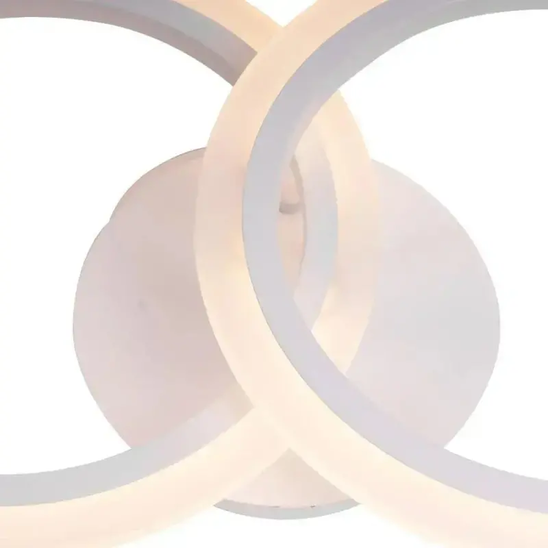 Previzualizare 2: Lustra LED cu telecomanda BETTY 27W, 2 Cercuri, lumina Rece/Calda/Neutra, Dimabila, Alb