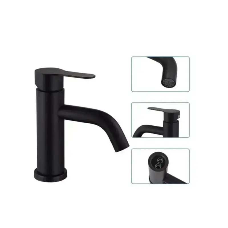Previzualizare 2: Baterie Lavoar, Inox SUS304, Negru, HS/LY007
