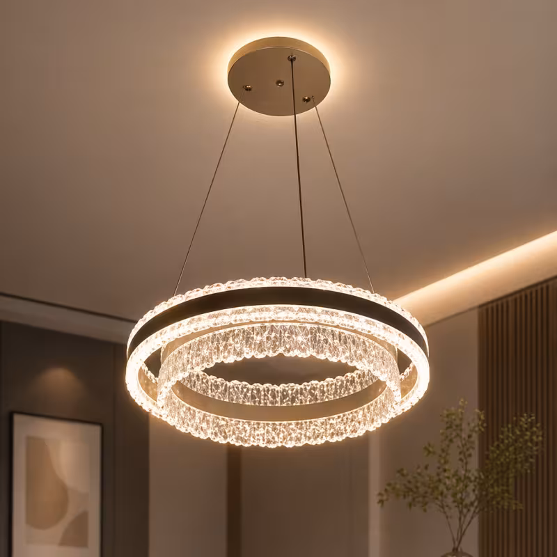 Previzualizare 4: Lustra LED KOSMO cu telecomanda 115W, lumina Rece/Calda/Neutra, Dimabila, Negru